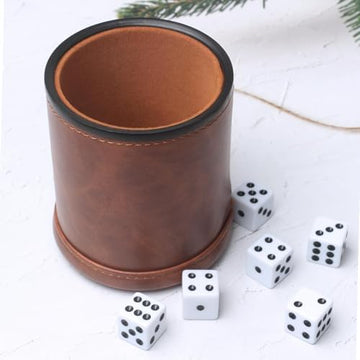 Genuine Handmade Leather Dice Cup