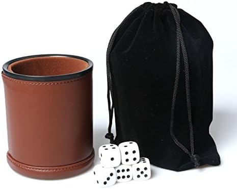 Genuine Handmade Leather Dice Cup