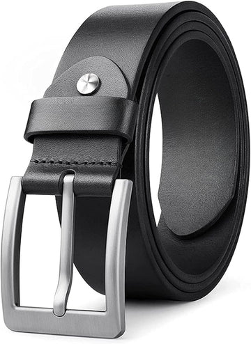 Leather Casual Black Belt