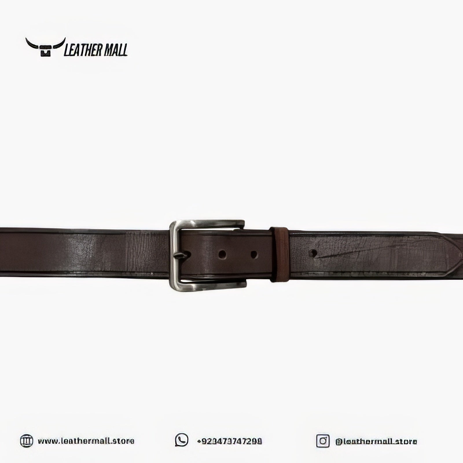 Leather Casual Dark Brown Belt