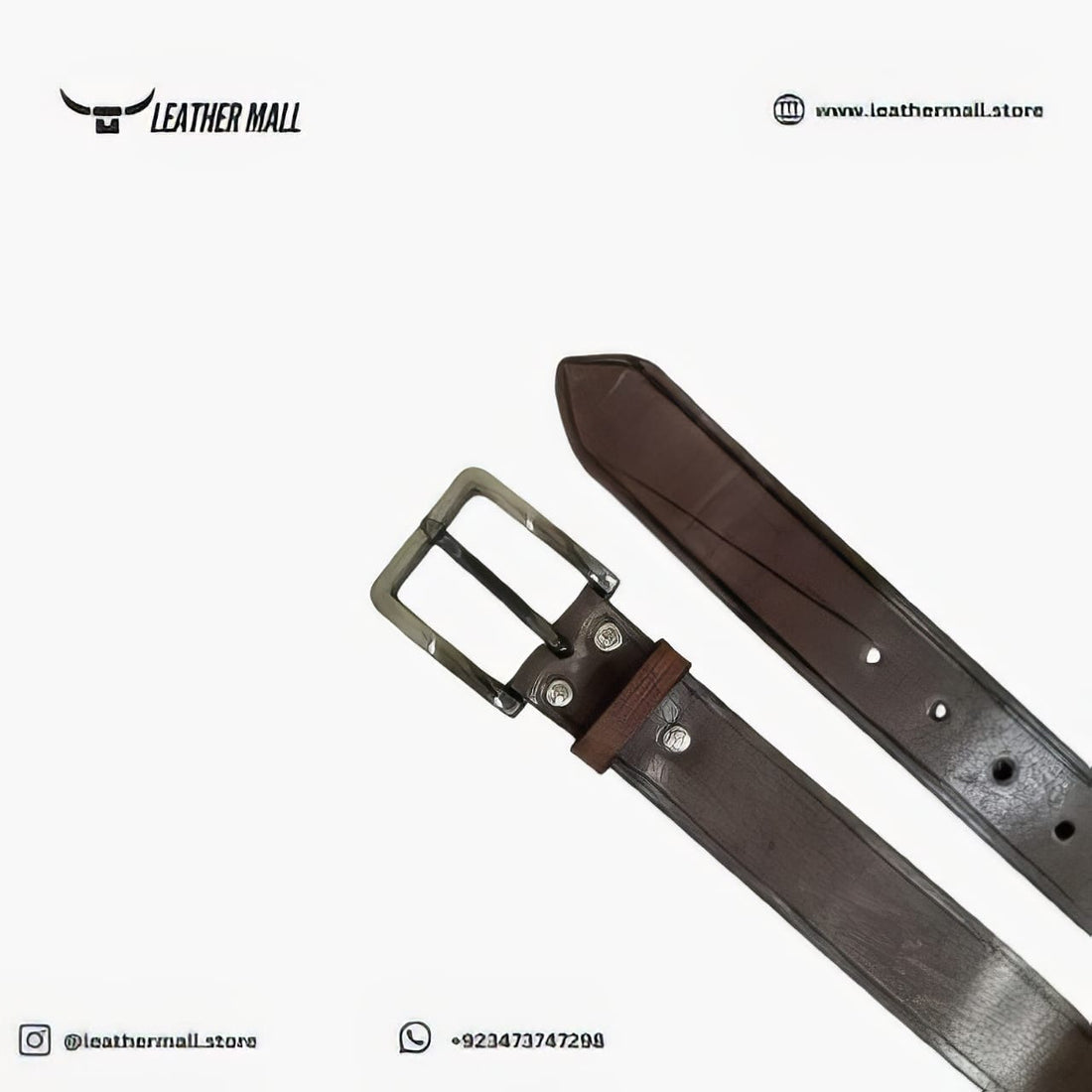 Leather Casual Dark Brown Belt